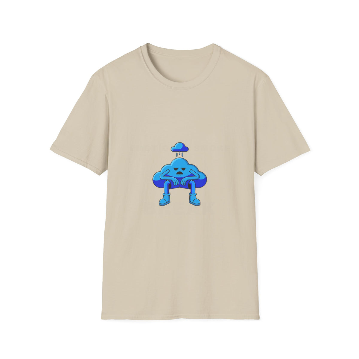 Sad Cloud Graphic T-Shirt — Cute Blue Cloud Illustration Tee - Trending Now - September 2026