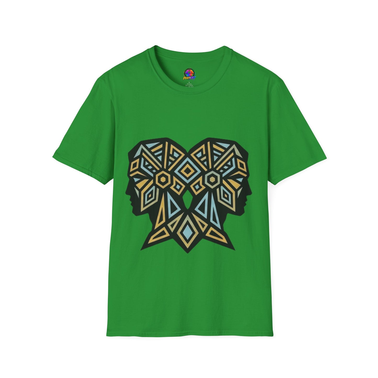 Geometric Elephant Tee — Tribal Mosaic Elephant Graphic T-Shirt