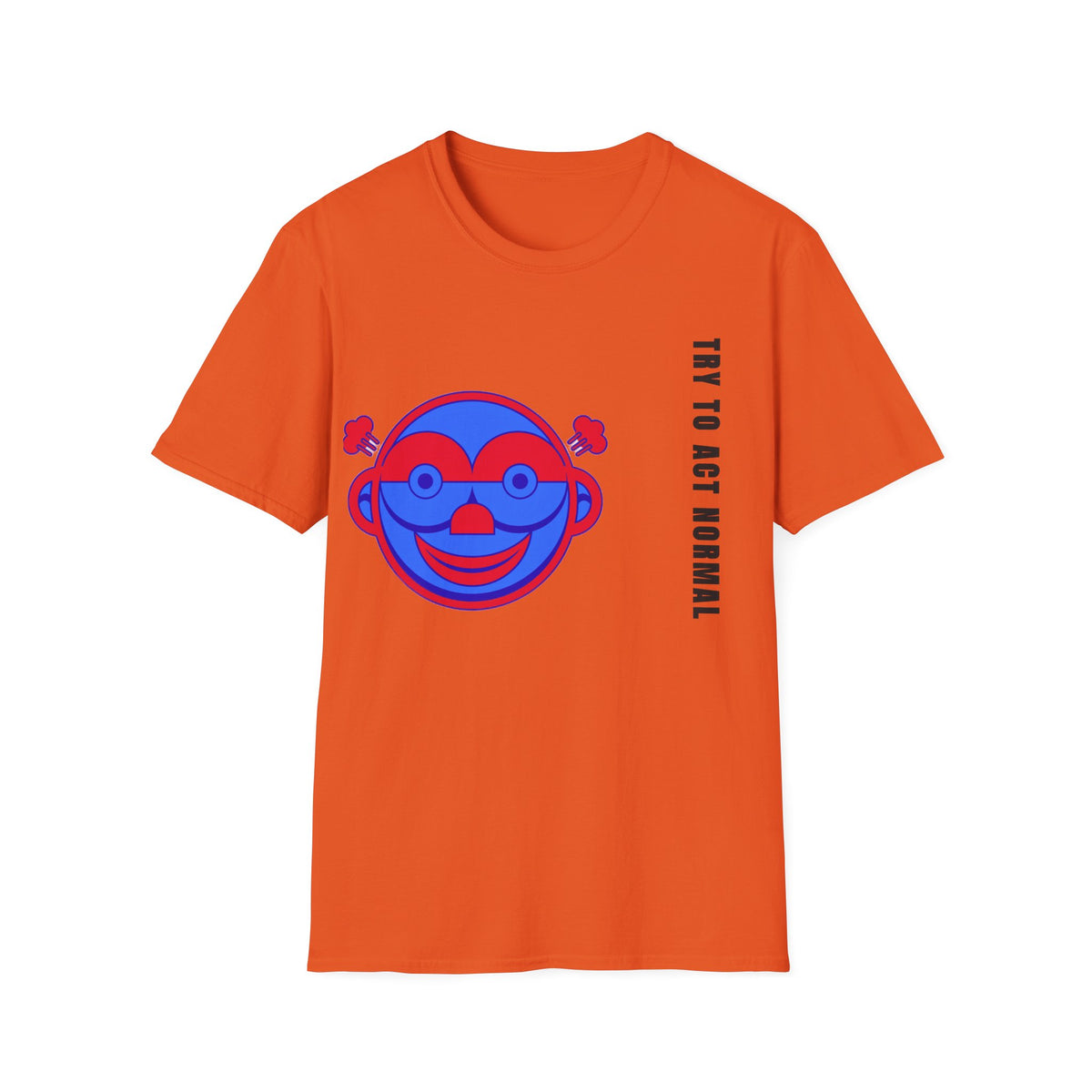 Peekaboo Monkey T-Shirt — Retro Red & Blue Cartoon Graphic Tee - Trending Now - September 2026