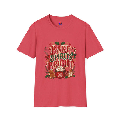 Bake Spirits Bright Holiday T-Shirt — Christmas Baking Graphic Tee