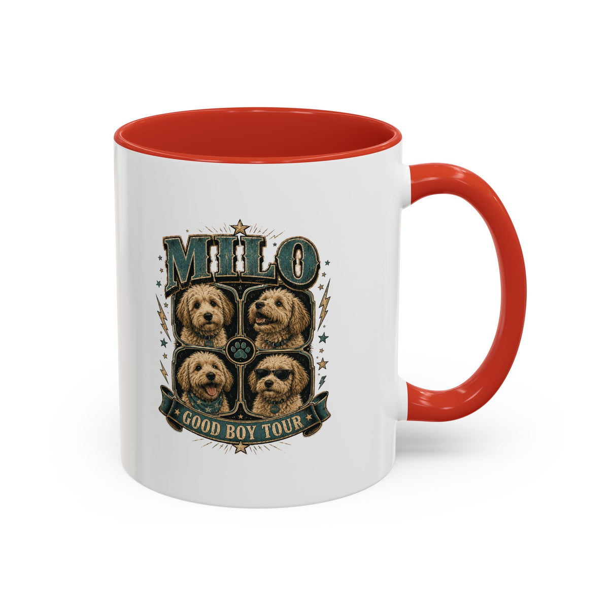 Milo Bailey Dog Dad Mom Milo 'Good Boy Tour' Accent Coffee Mug – Dog Lover