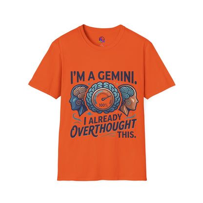 I’m A Gemini T-Shirt – “I Already Overthought It” Zodiac Tee