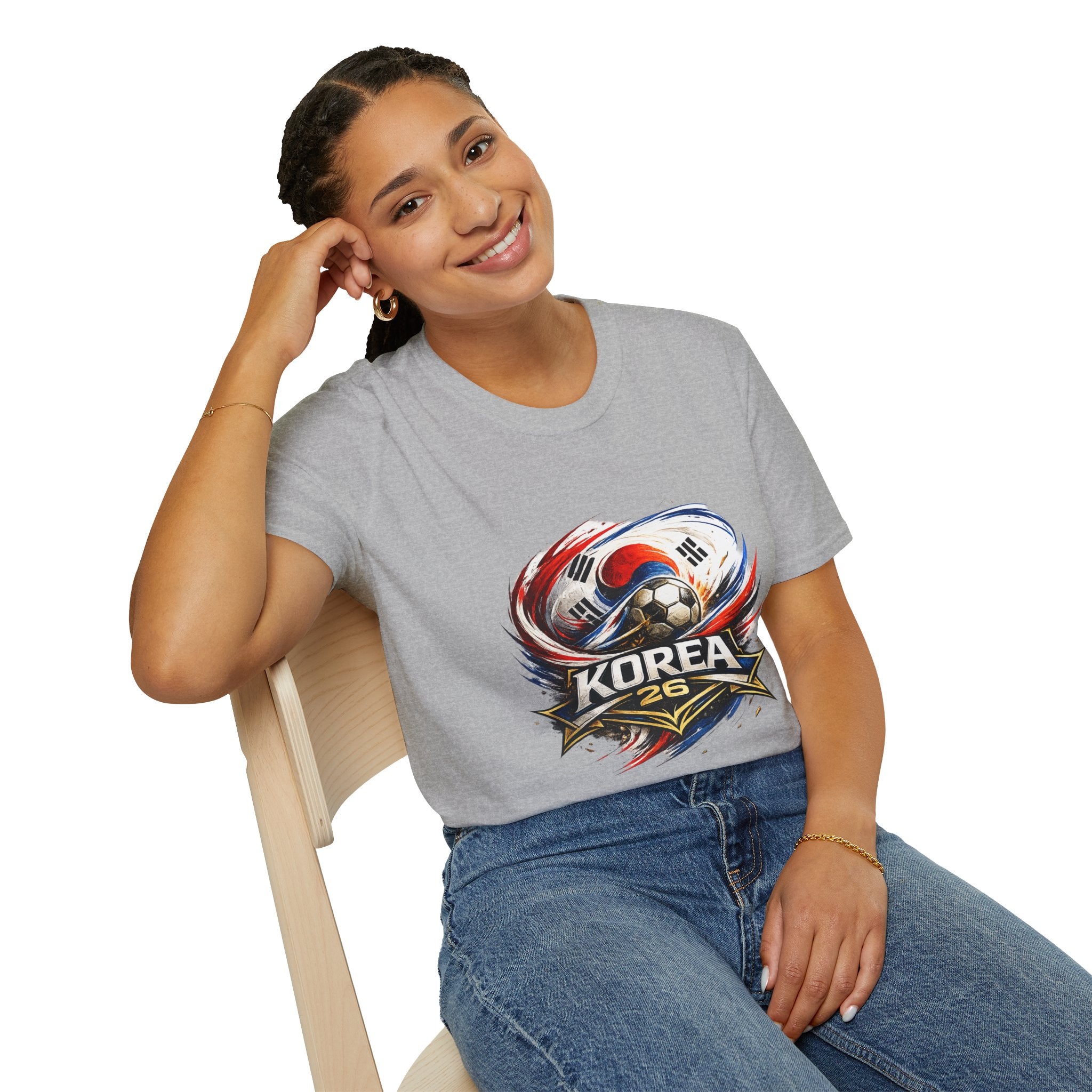 Korea Soccer T‑Shirt — Korea Football Crest Tee