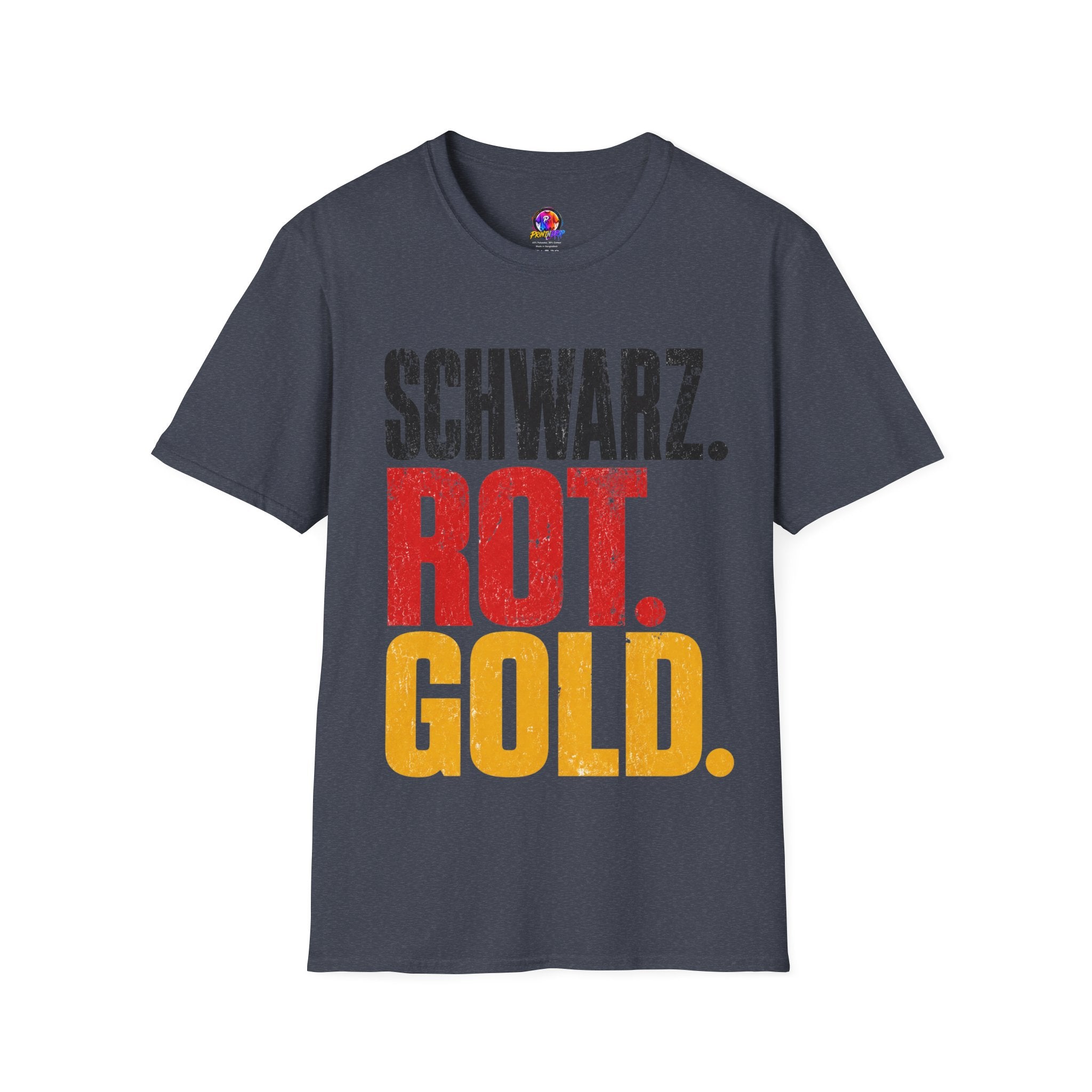 Germany Schwarz Rot Gold T-Shirt — German Flag Pride Graphic Tee