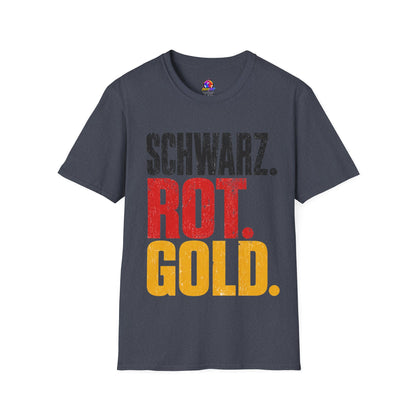 Germany Schwarz Rot Gold T-Shirt — German Flag Pride Graphic Tee