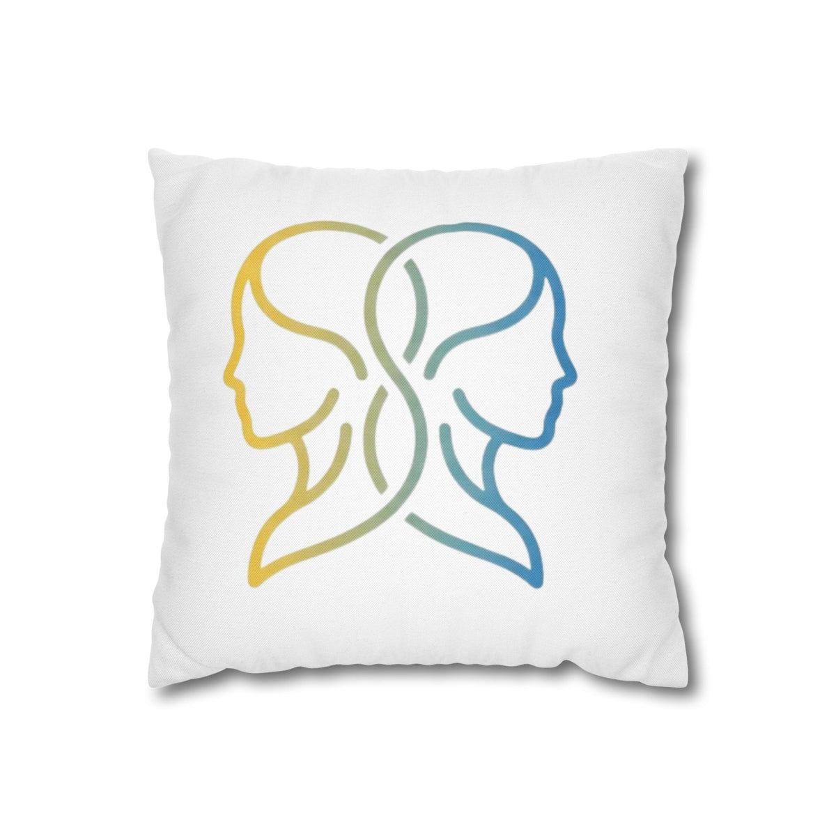 Gemini Zodiac Pillowcase — Dual-Face Gradient Astrology Throw Pillow Cover