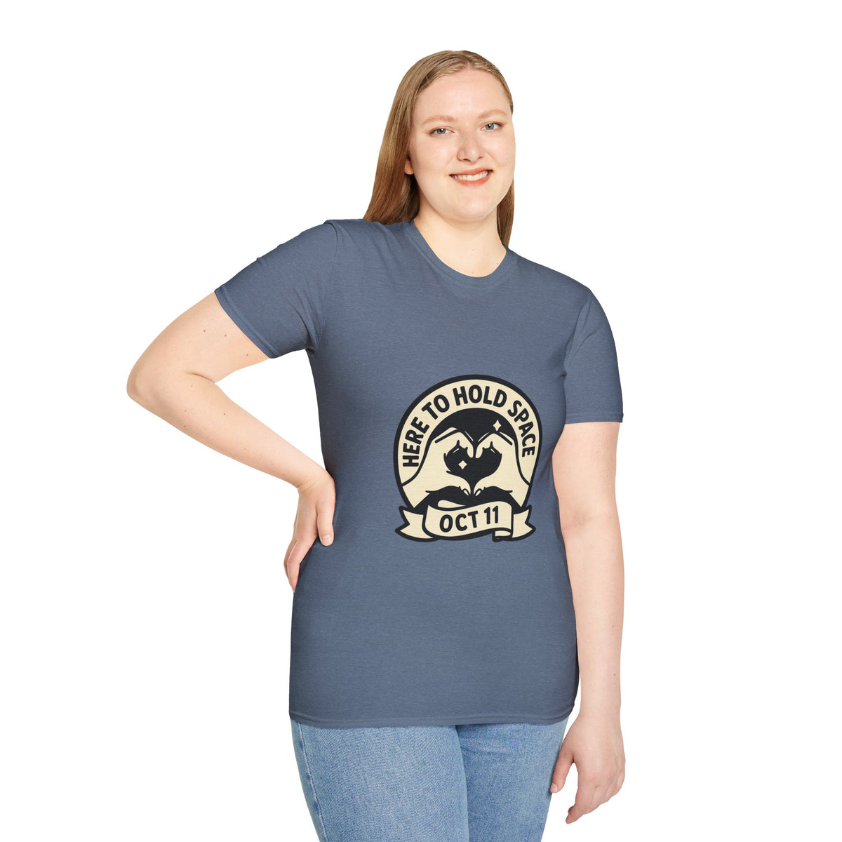 Sea Turtle Rescue Badge T-Shirt — "Here to Hold Space" Oct 11 - Trending Now - October 2026