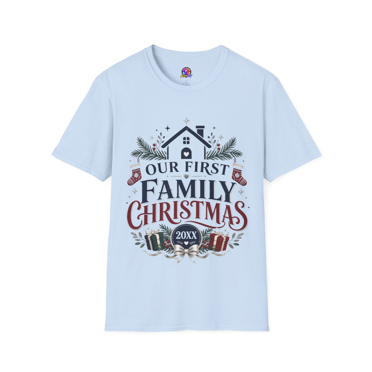 T-Shirt — Our First Family Christmas Personalized Tee
