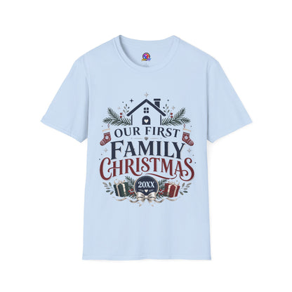 T-Shirt — Our First Family Christmas Personalized Tee