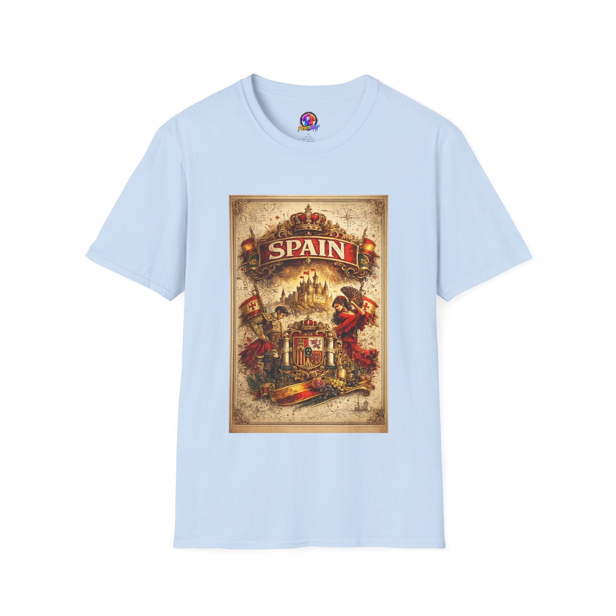 Spain Vintage Travel Graphic T‑Shirt — Retro Spanish Landmark Tee