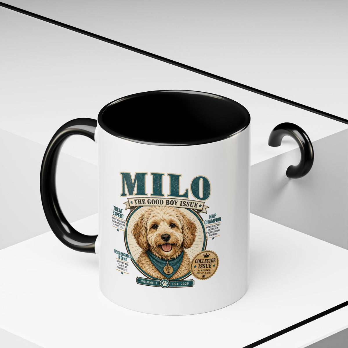 Milo Bailey Dog Dad Mom Milo Dog Mug — “The Good Boy Issue” Decorative Coffee Cup