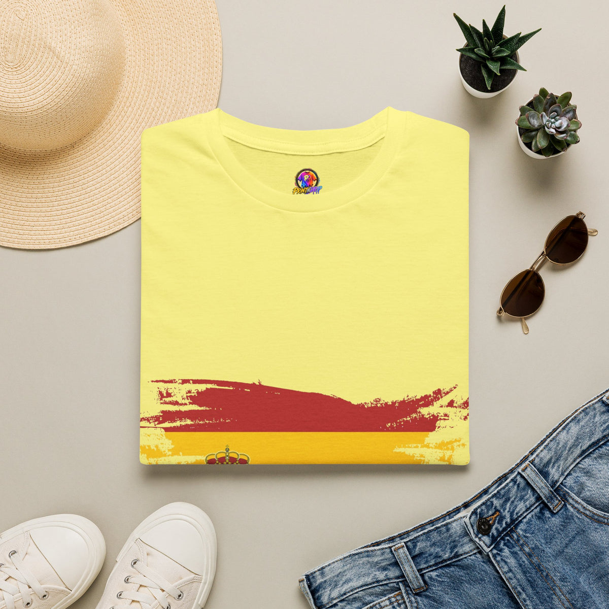 Spain Flag T-Shirt — Distressed Spanish Flag Graphic Tee