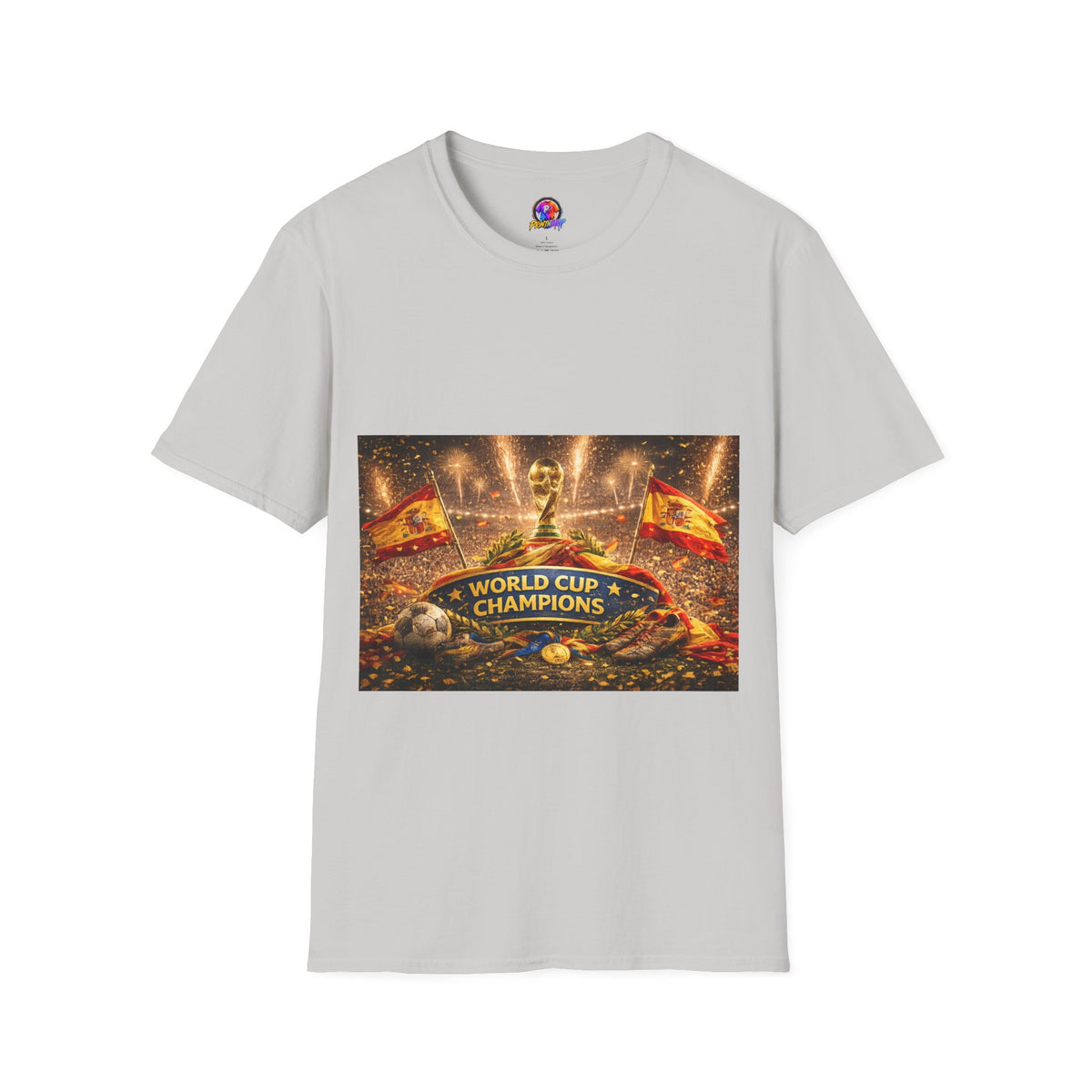 World Cup Champions T-Shirt — Spanish Football Victory Design