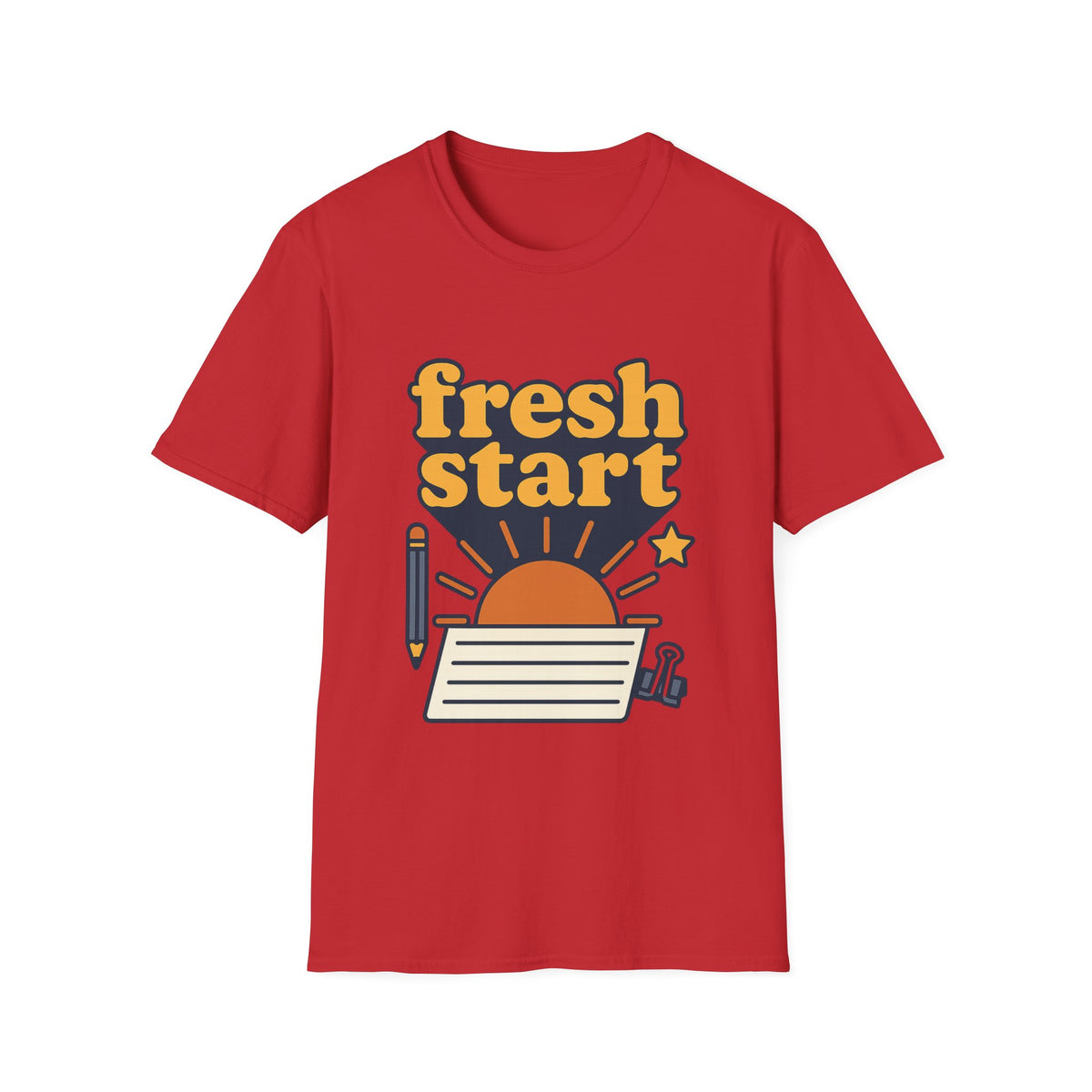 Fresh Start T-Shirt – Retro Sunrise Graphic  - Trending Now - August 2026