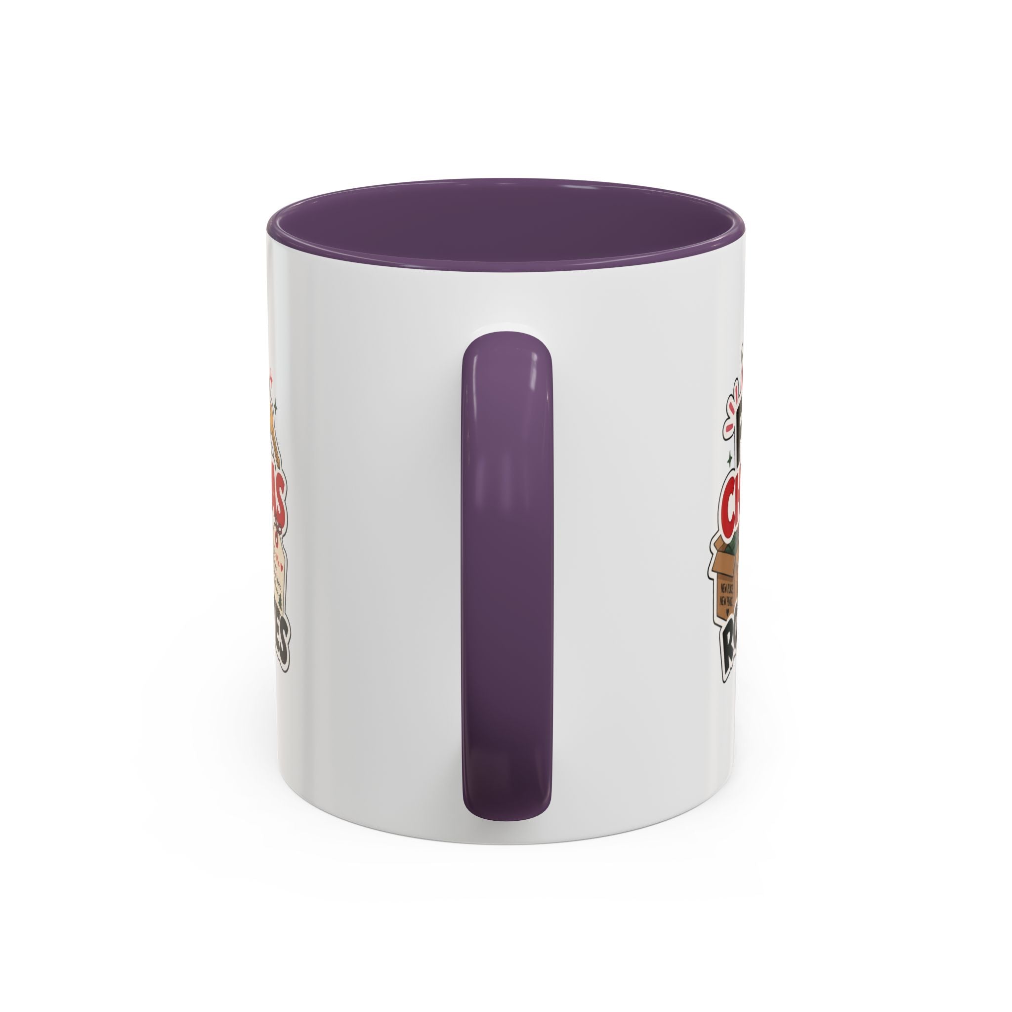 Modern Day Christmas First Christmas No Roommates Accent Coffee Mug — Funny Holiday Gift for New Homeowners & Dorm Residents