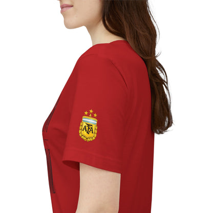 Argentina - Tango y Fútbol Graphic Tee - Bold Serif Soccer & Dance Shirt
