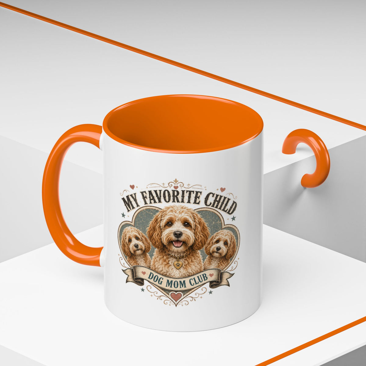 Milo Bailey Dog Dad Mom Dog Mom Club Coffee Mug — “My Favorite Child” Cute Labradoodle Gift