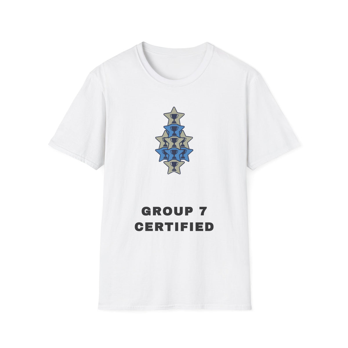 T-Shirt — 'Group 7 Certified' Minimal Star Crest Graphic - Trending Now - September 2026