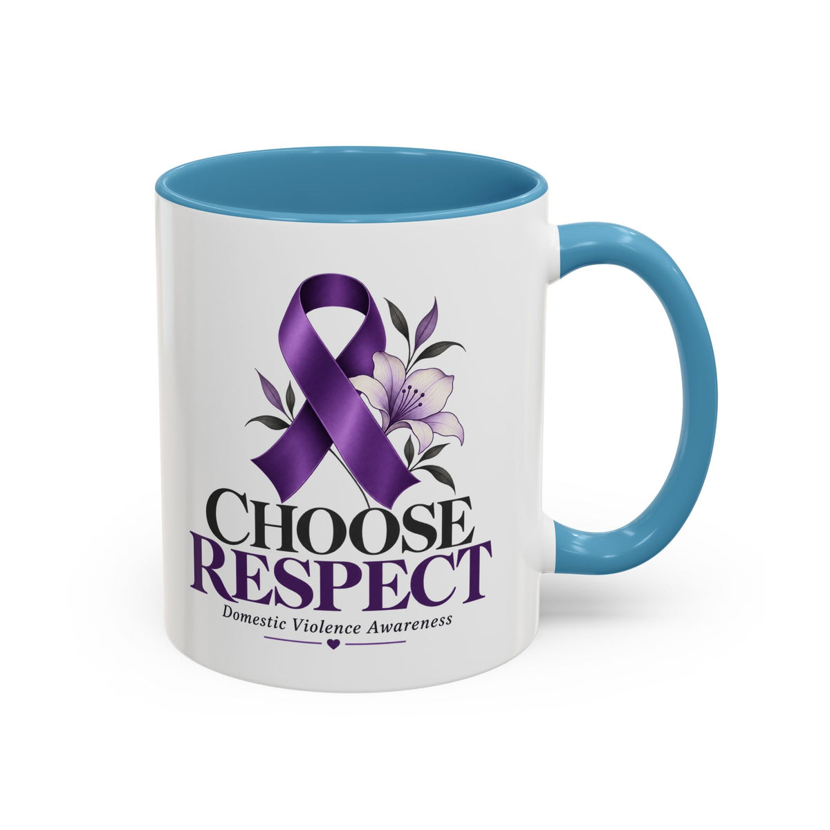Choose Respect - Domestic Violence Awareness Coffee Mug (Accent, 11/15oz)