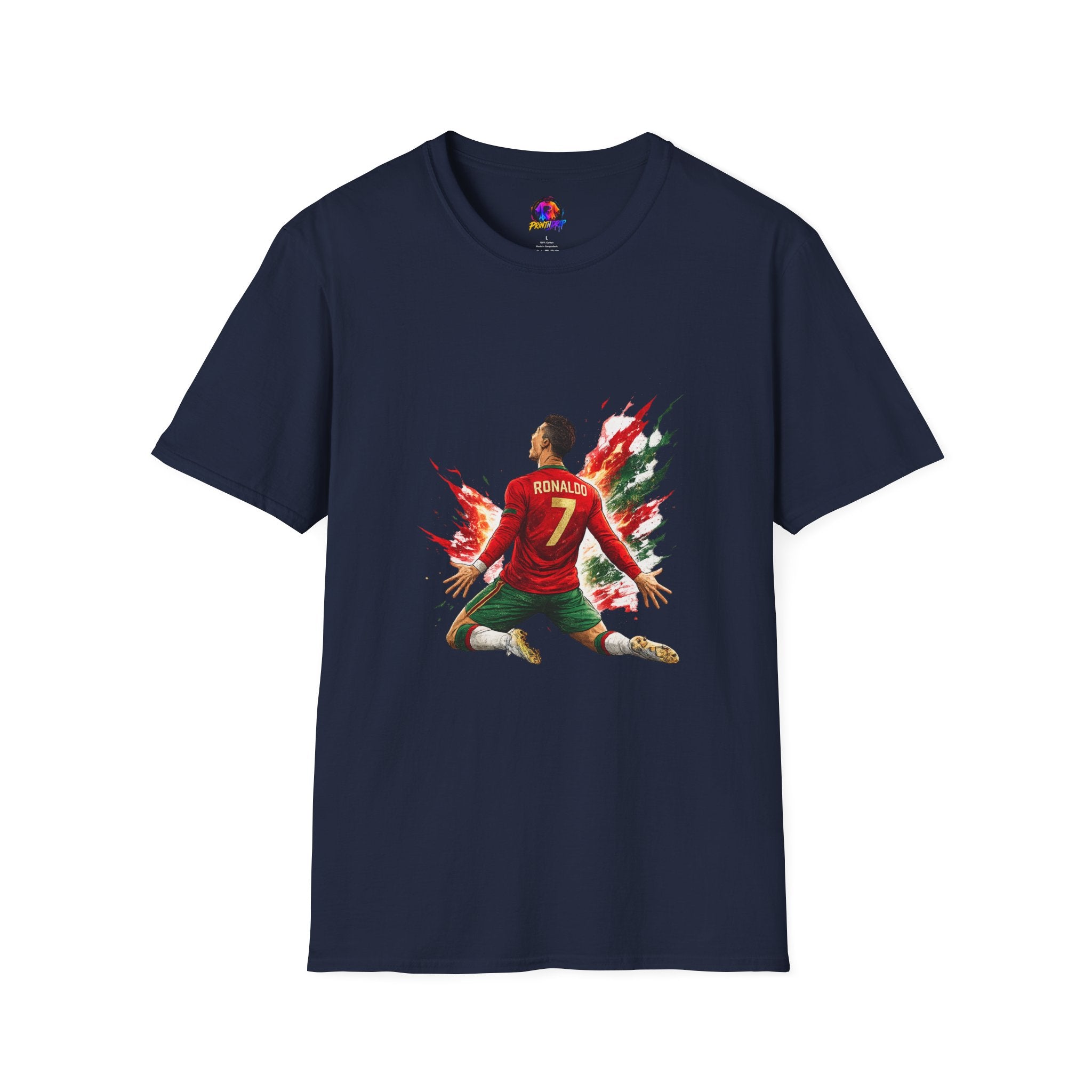 Portugal Soccer Player #7 Graphic T‑Shirt — Dynamic Portugal Fan Tee