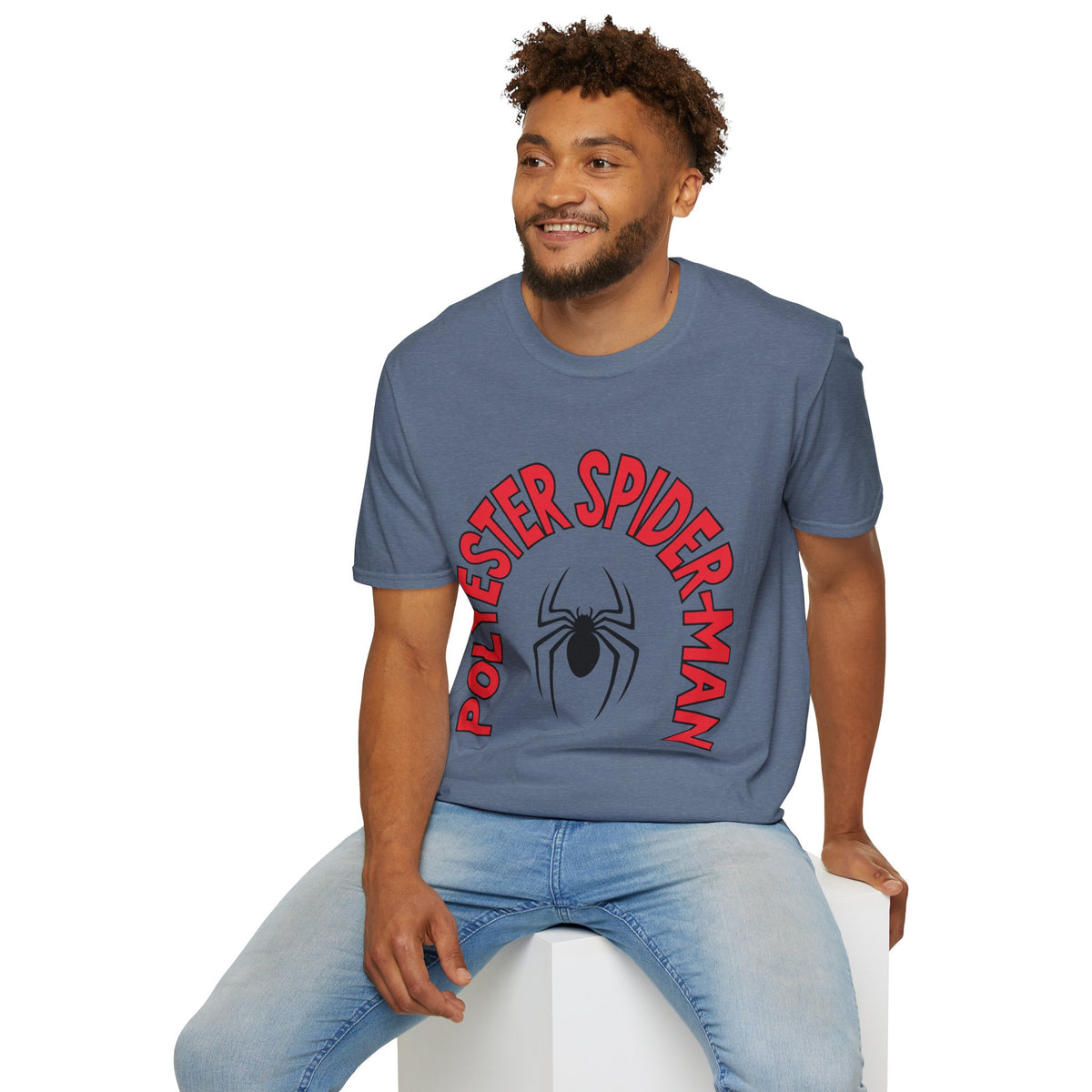 Spider Graphic T-Shirt — "Polyester Spiderman" Retro Spider Logo Tee - Trending Now - August 2026