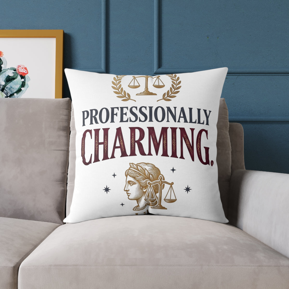 Libra Zodiac Professionally Charming Square Poly Canvas Pillow