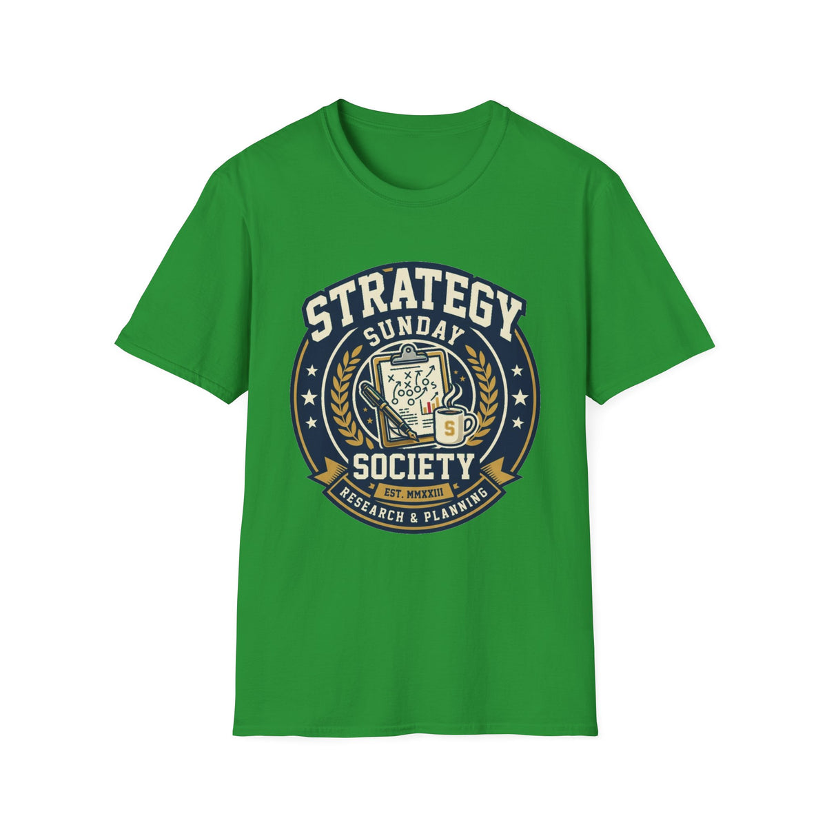 Strategy Society Sunday T‑Shirt — Retro Emblem Gaming / Strategy Club Tee - Trending Now - August 2026