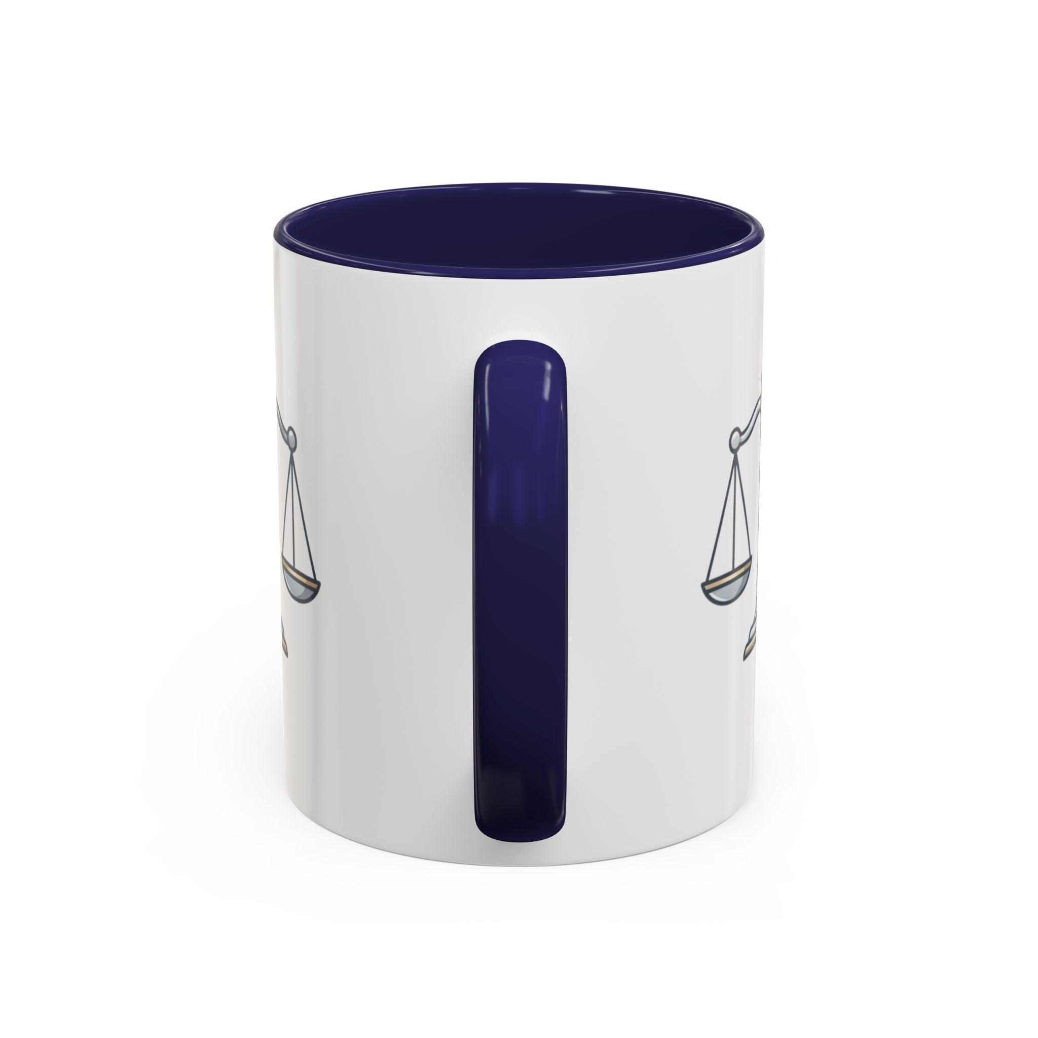 Libra Scales Accent Coffee Mug — Zodiac Libra Horoscope Gift