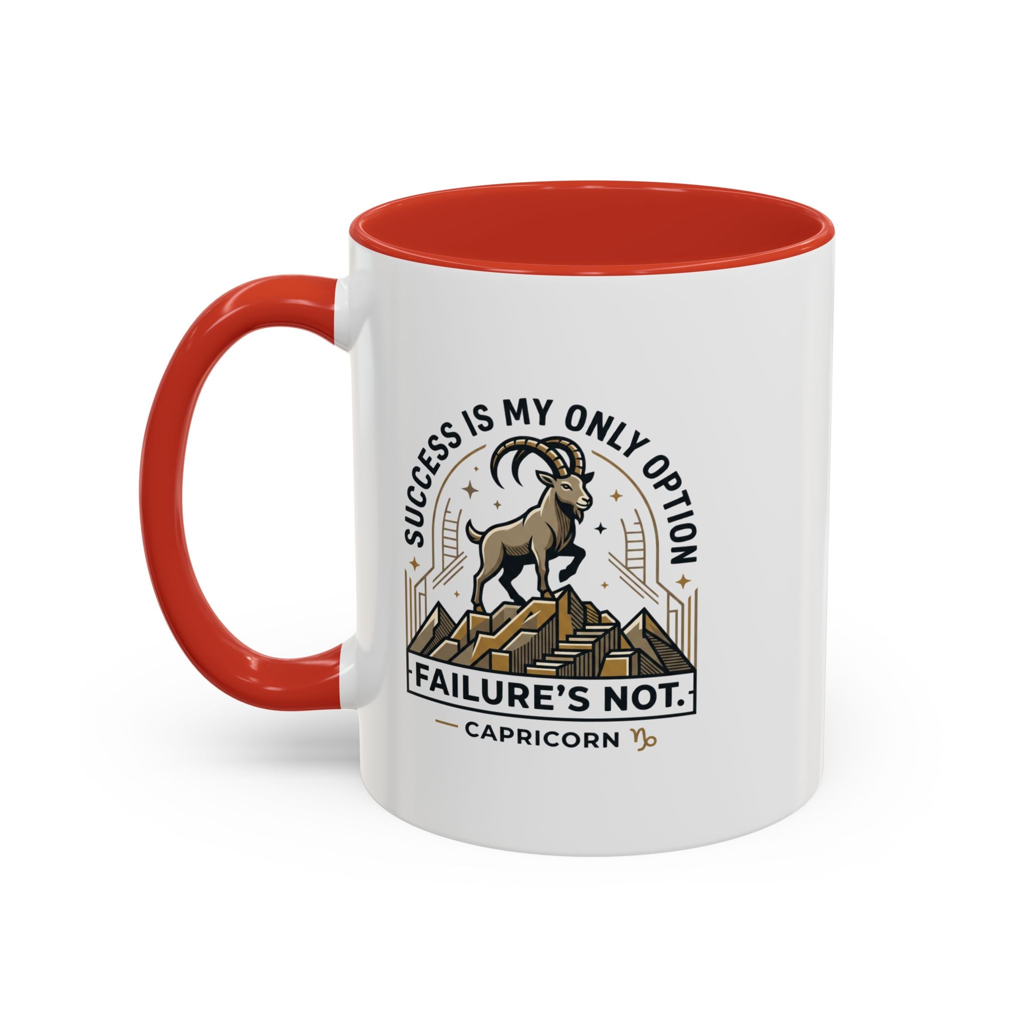 Capricorn Coffee Mug – "Success Is My Only Option, Failure's Not" Zodiac Gift