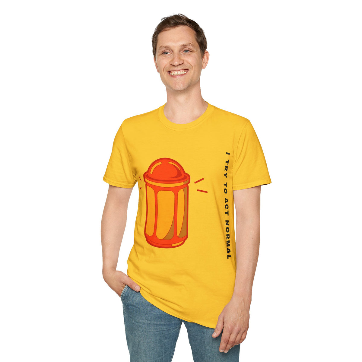 T-Shirt — 'I Try to Be a Grown-Up' Cartoon Fire Hydrant Graphic Tee - Trending Now - September 2026