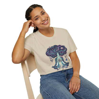 Dreamy Meditation T-Shirt — 'Guided by dreams, ruled by intuition' Spiritual Art Tee