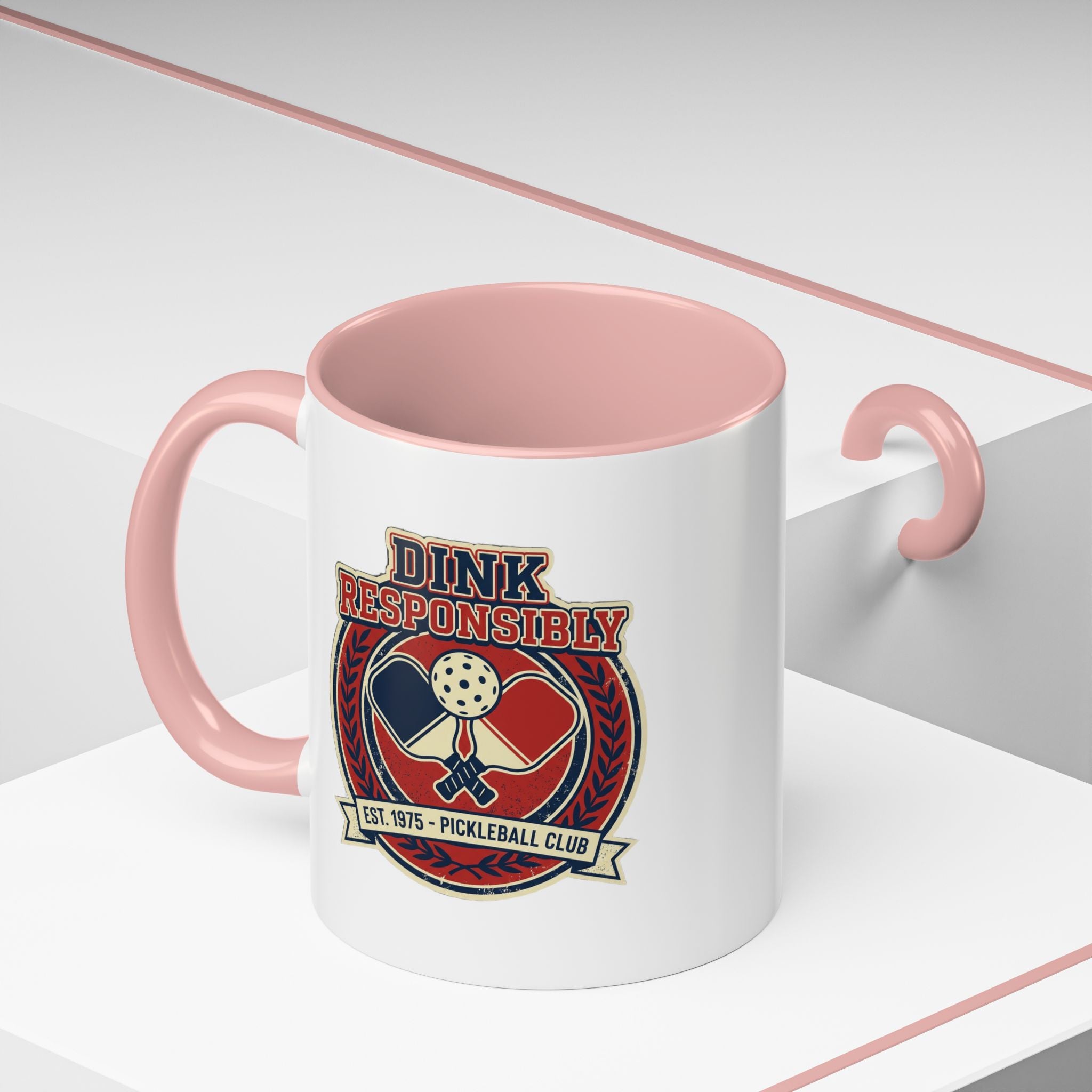 Funny Pickleball Coffee Mug - "Dink Responsibly" Accent Mug