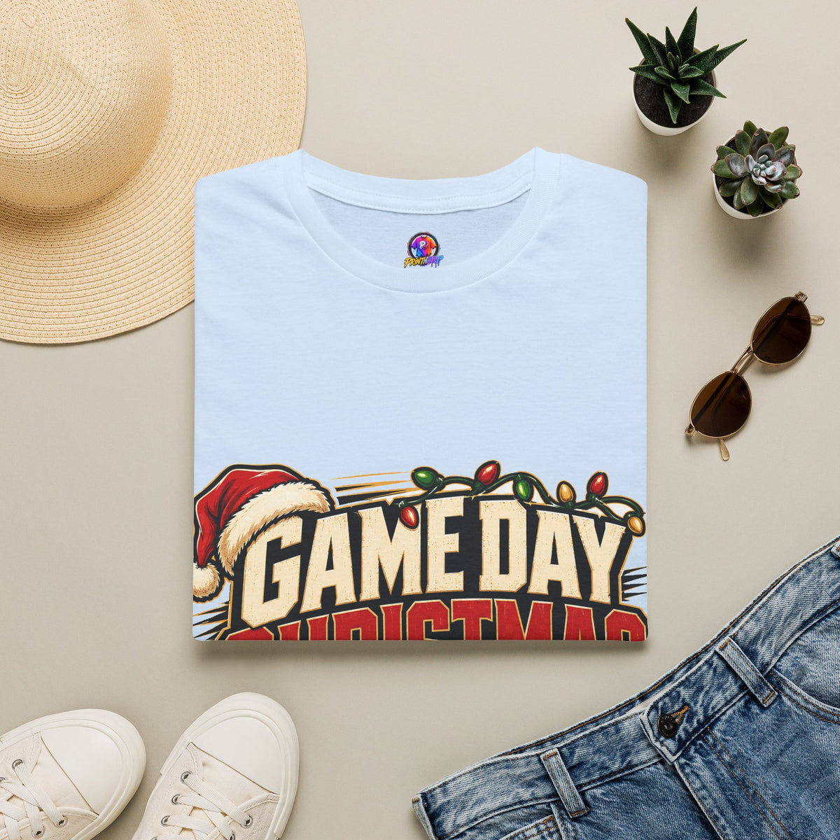 Game Day Christmas T-Shirt — Football Holiday Mode Tee