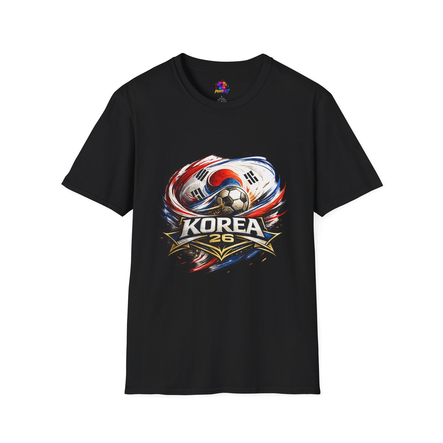 Korea Soccer T‑Shirt — Korea Football Crest Tee
