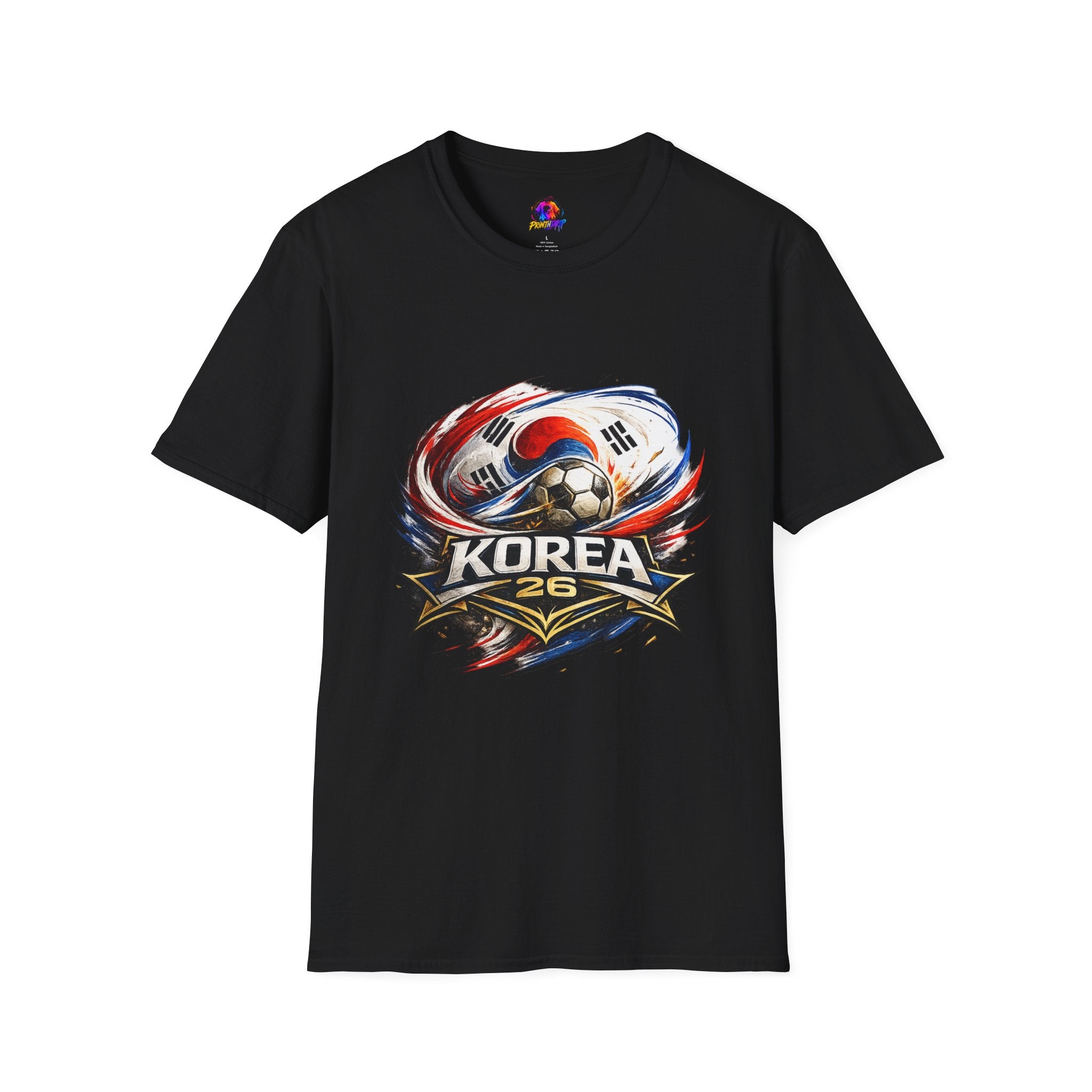 Korea Soccer T‑Shirt — Korea Football Crest Tee