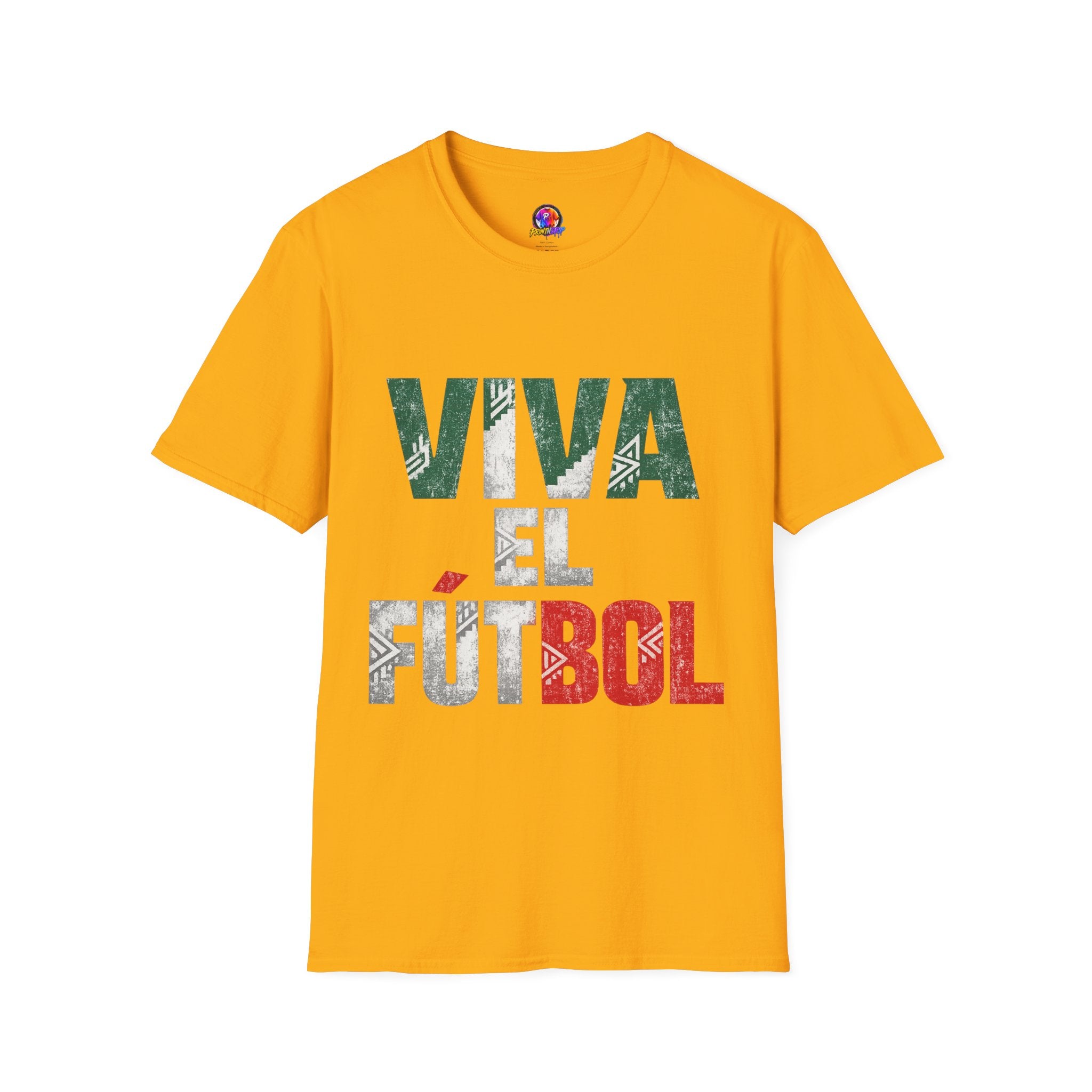 Mexico T-Shirt — "Viva El Fútbol" Mexican Soccer Graphic Tee