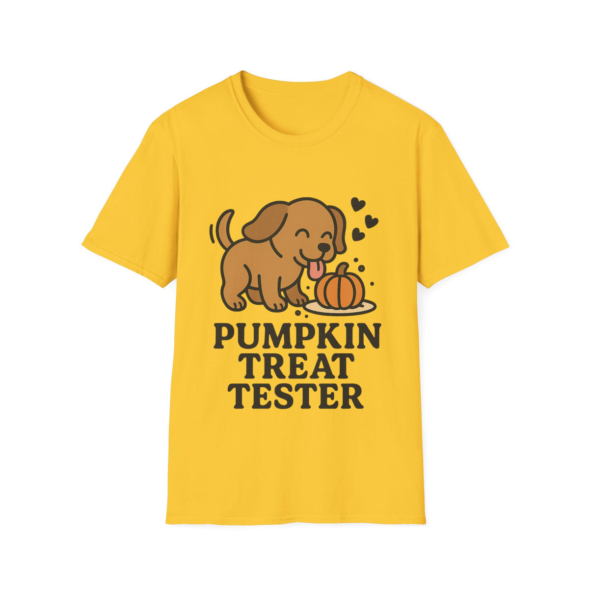 Pumpkin Treat Tester Cute Dog Graphic Tee, Funny Autumn Season Puppy T-Shirt - Trending Now - September 2026