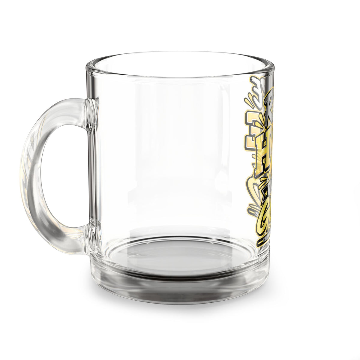 Glass Mug — "Raise Hope Wear Gold" Childhood Cancer Awareness 10oz