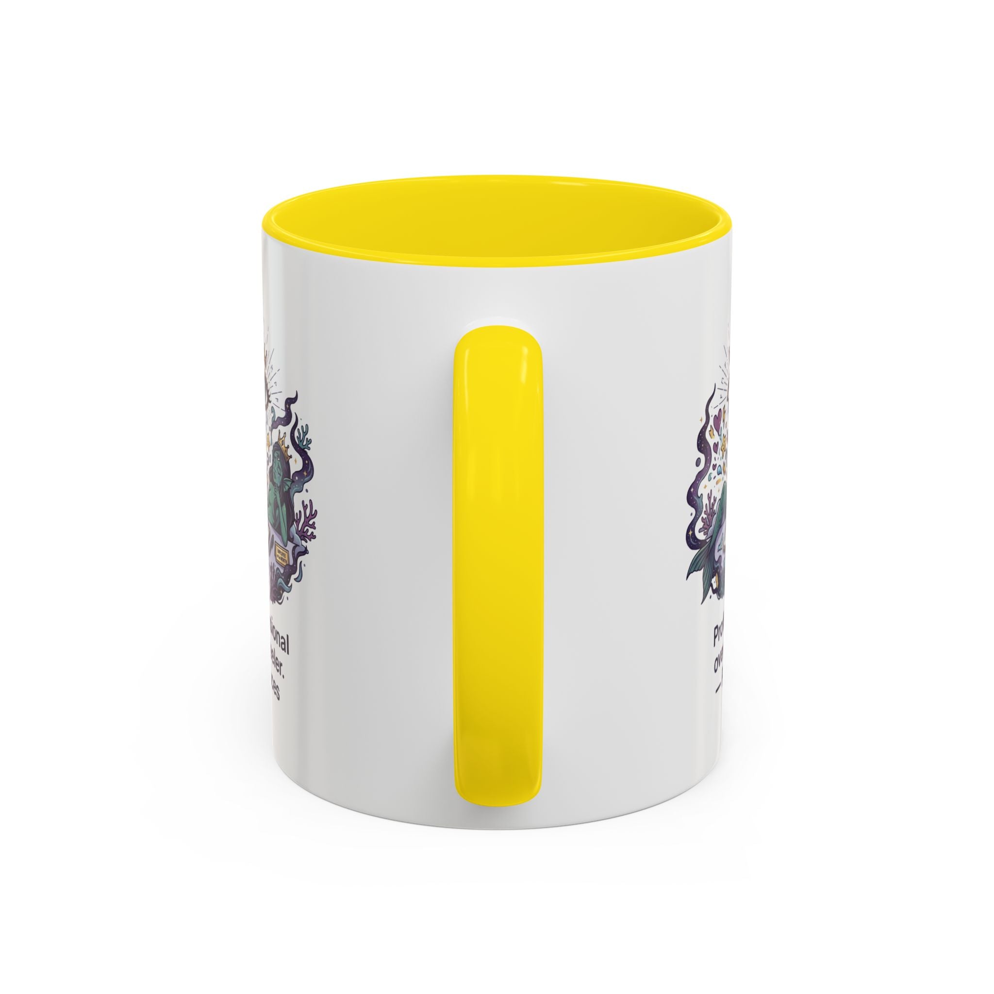 Pisces Coffee Mug — "Professional Over-feeler" Zodiac Accent Mug (11/15oz)
