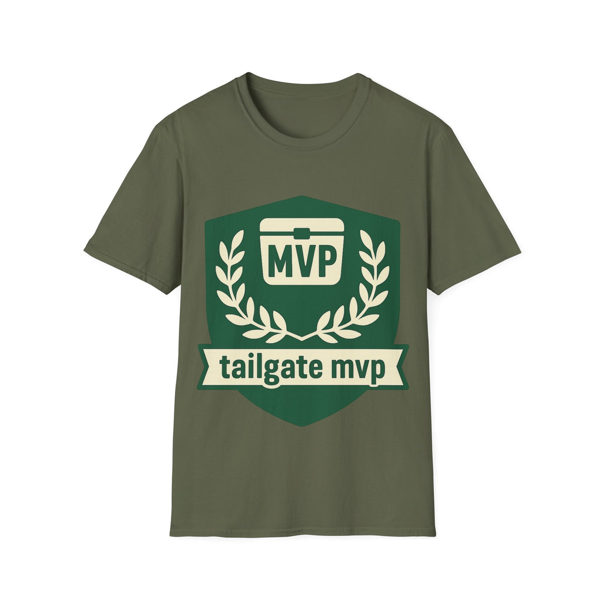 MVP Tailgate T-Shirt — Vintage Green MVP Badge Tee - Trending Now - August 2026
