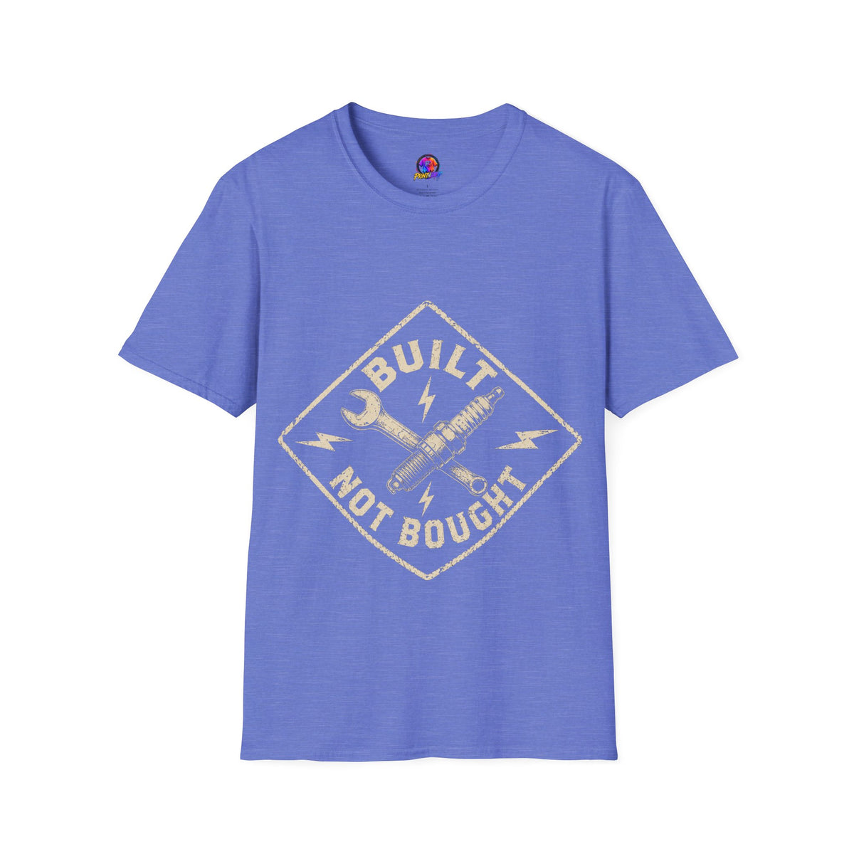 Built Not Bought T-Shirt — Vintage Mechanic Auto Repair Tee