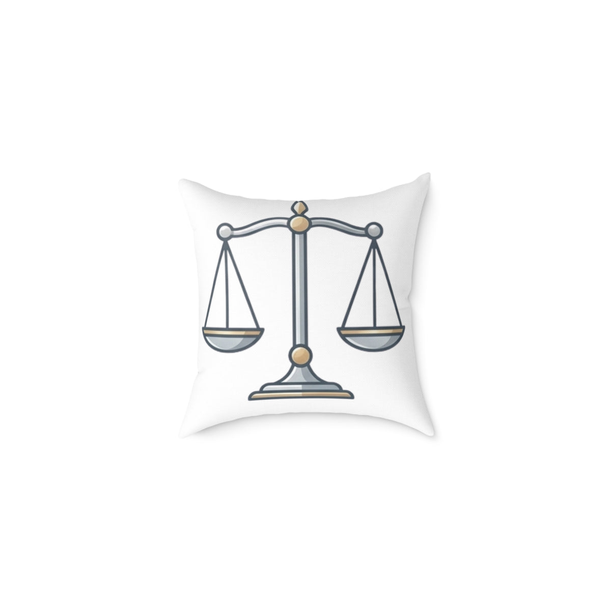 Balance Zodiac Libra Astrological Square Poly Canvas Pillow
