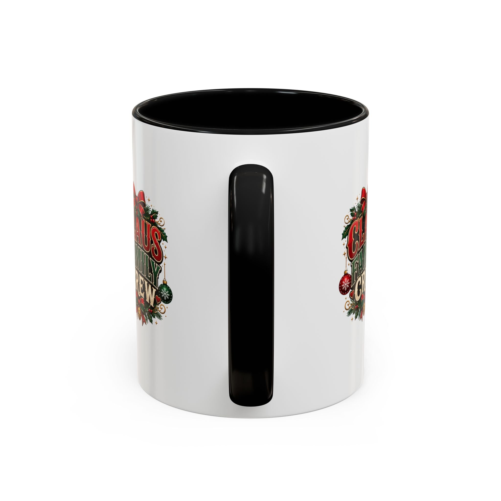 Claus Family Crew Accent Coffee Mug – Holiday Christmas Tea & Coffee Cup