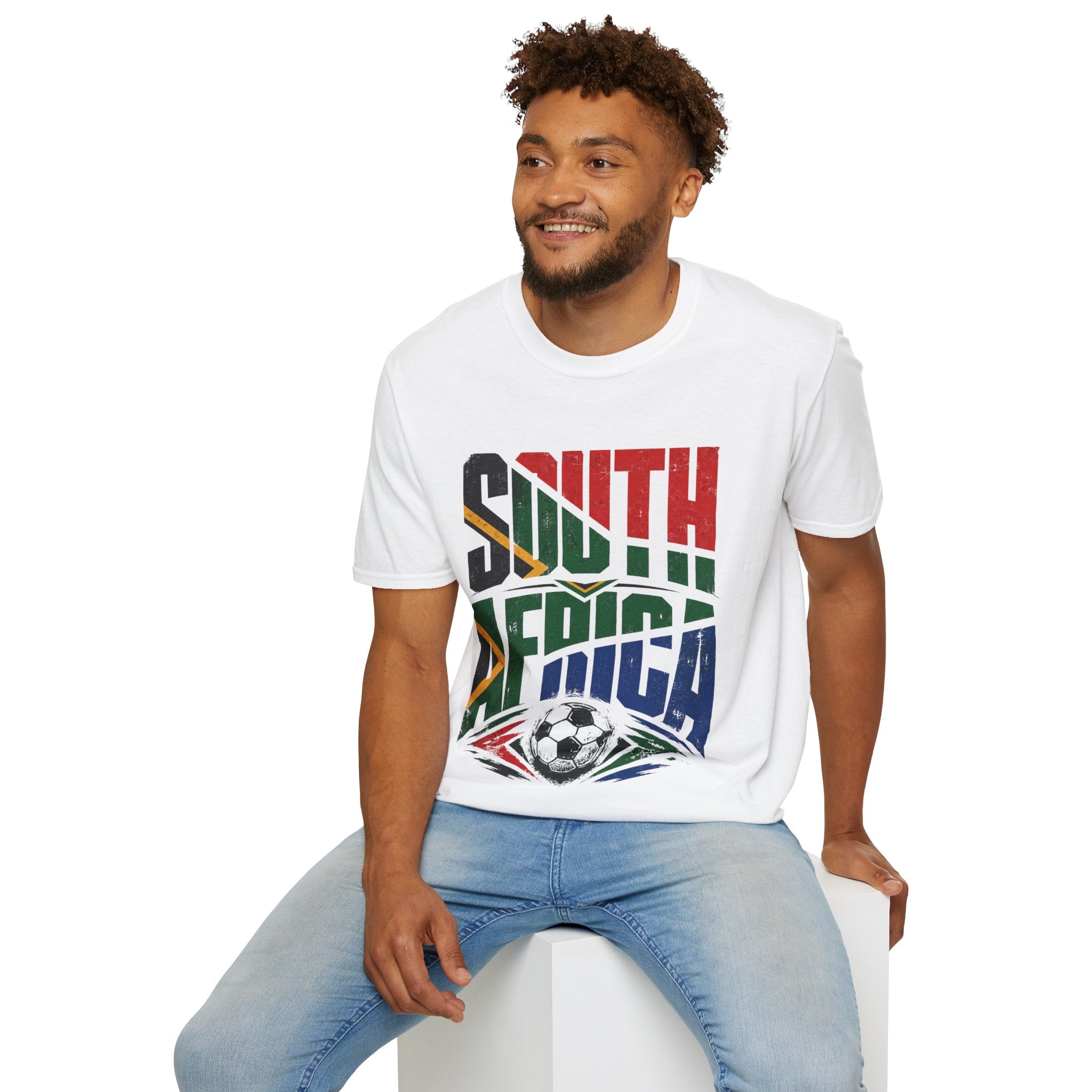 South Africa Soccer T-Shirt — Vintage Flag Football Fan Tee