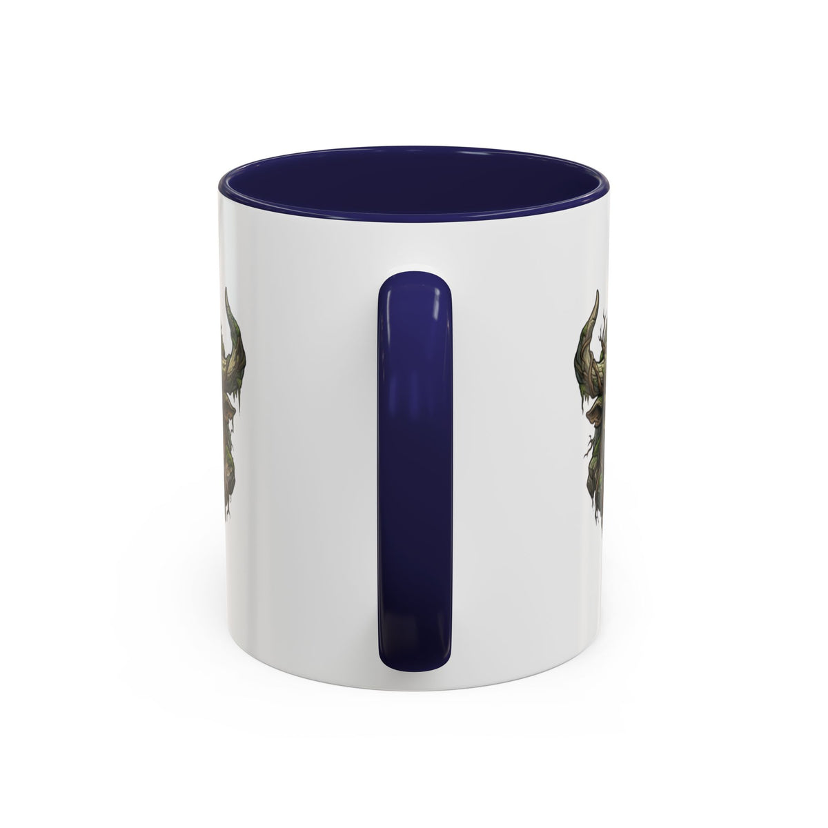 Taurus Bull Nature Coffee Mug — Rustic Green Bull Head Accent Mug
