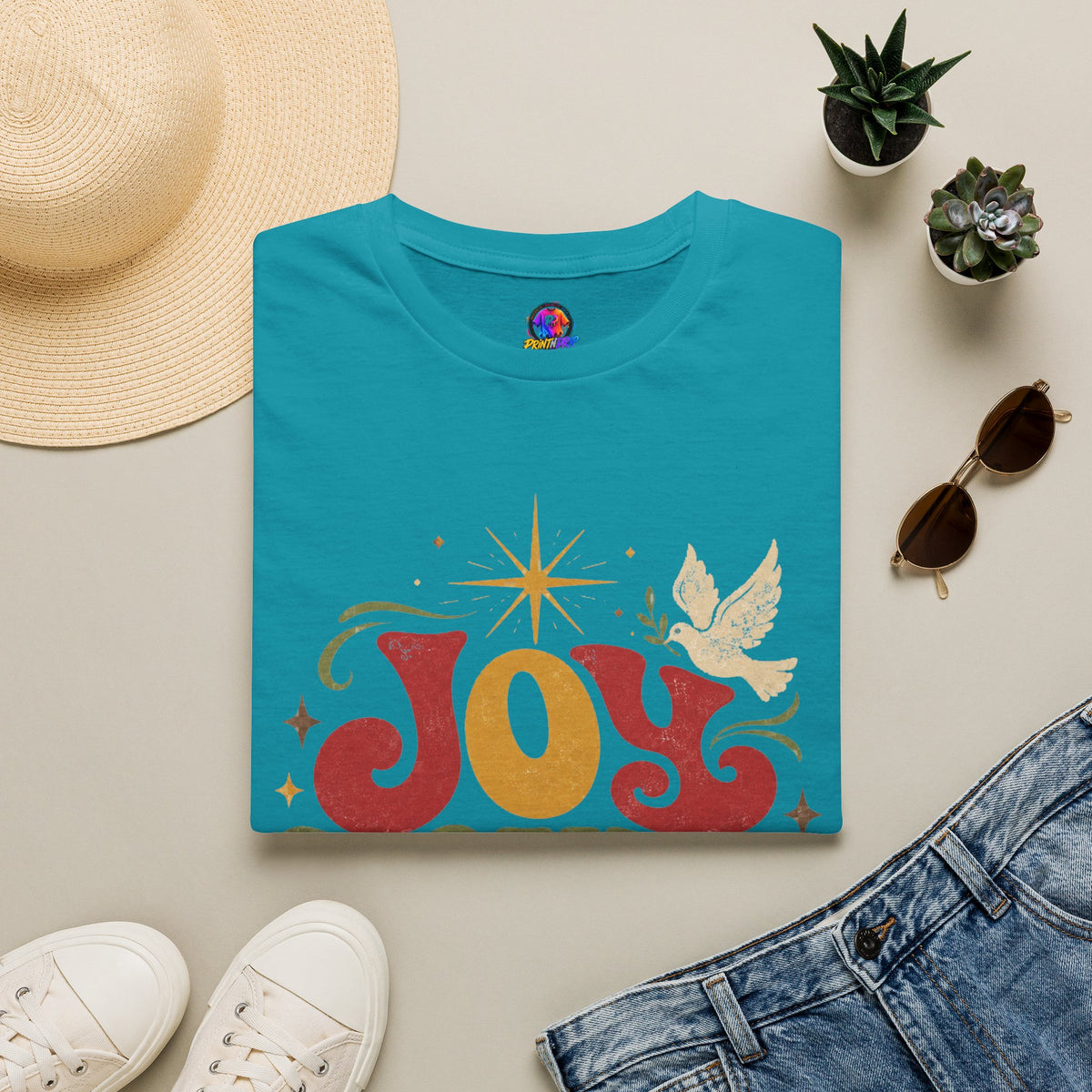 Joy Found Us T‑Shirt — Retro Christmas Holiday Graphic Tee