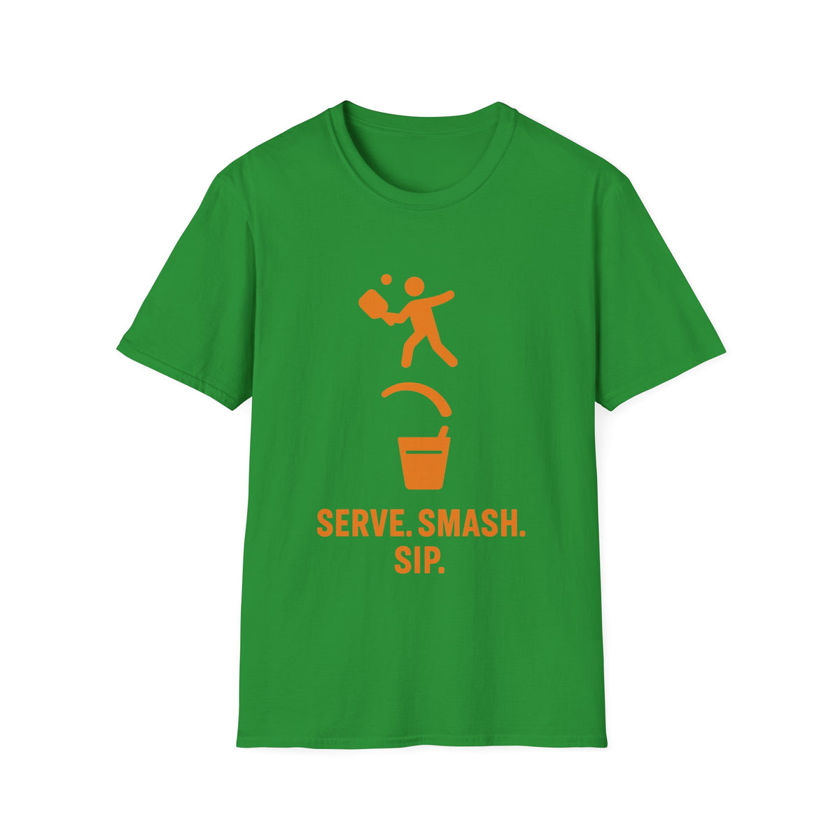 Pickleball Serve Smash Tee — Small Orange Player Graphic - Trending Now - September 2026