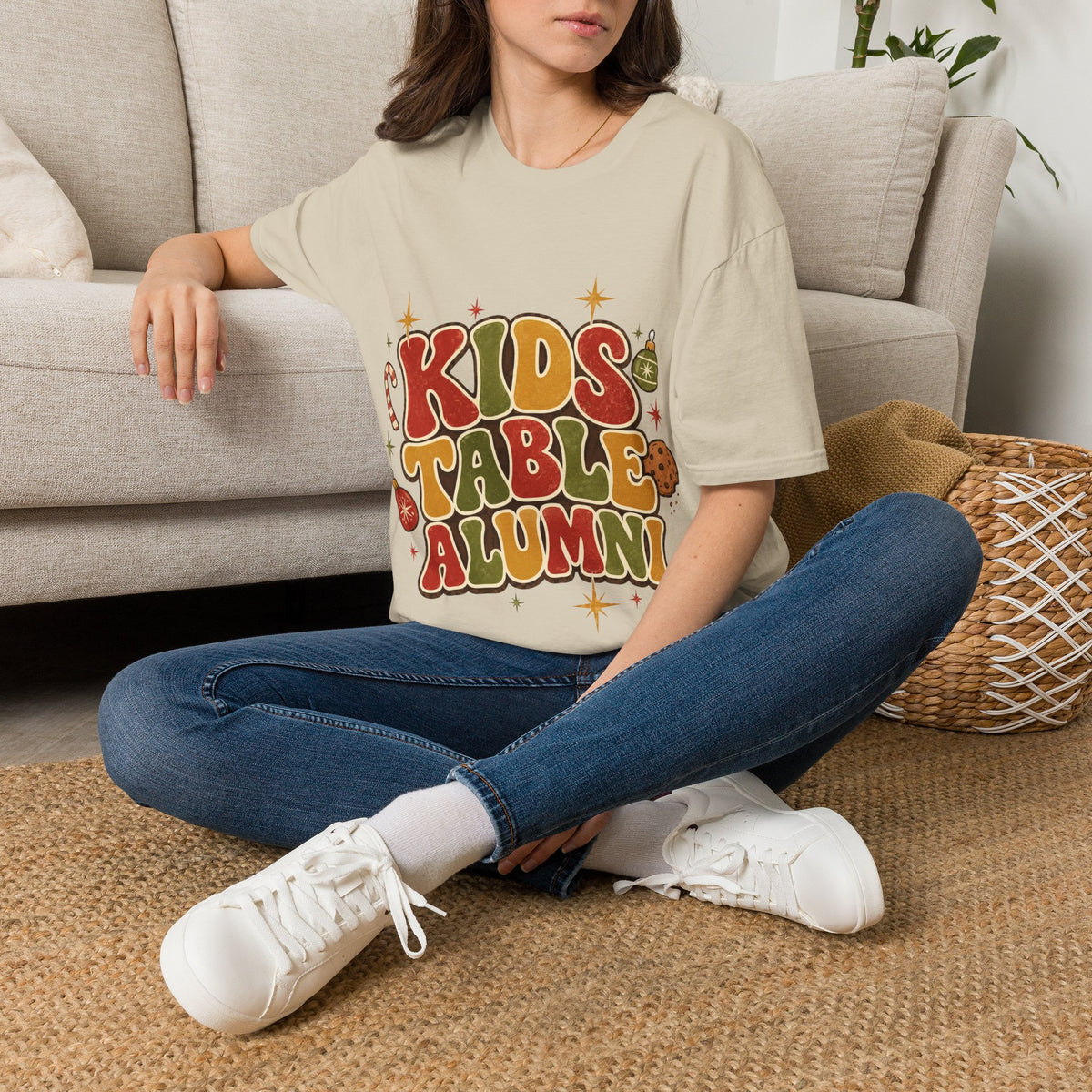Kids Table Alumni T-Shirt — Retro Holiday Family Dinner Tee