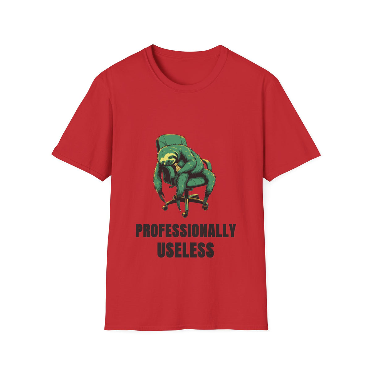 Funny Office Humor Graphic Tee - Professionally Useless Sarcastic T-Shirt - Trending Now - September 2026