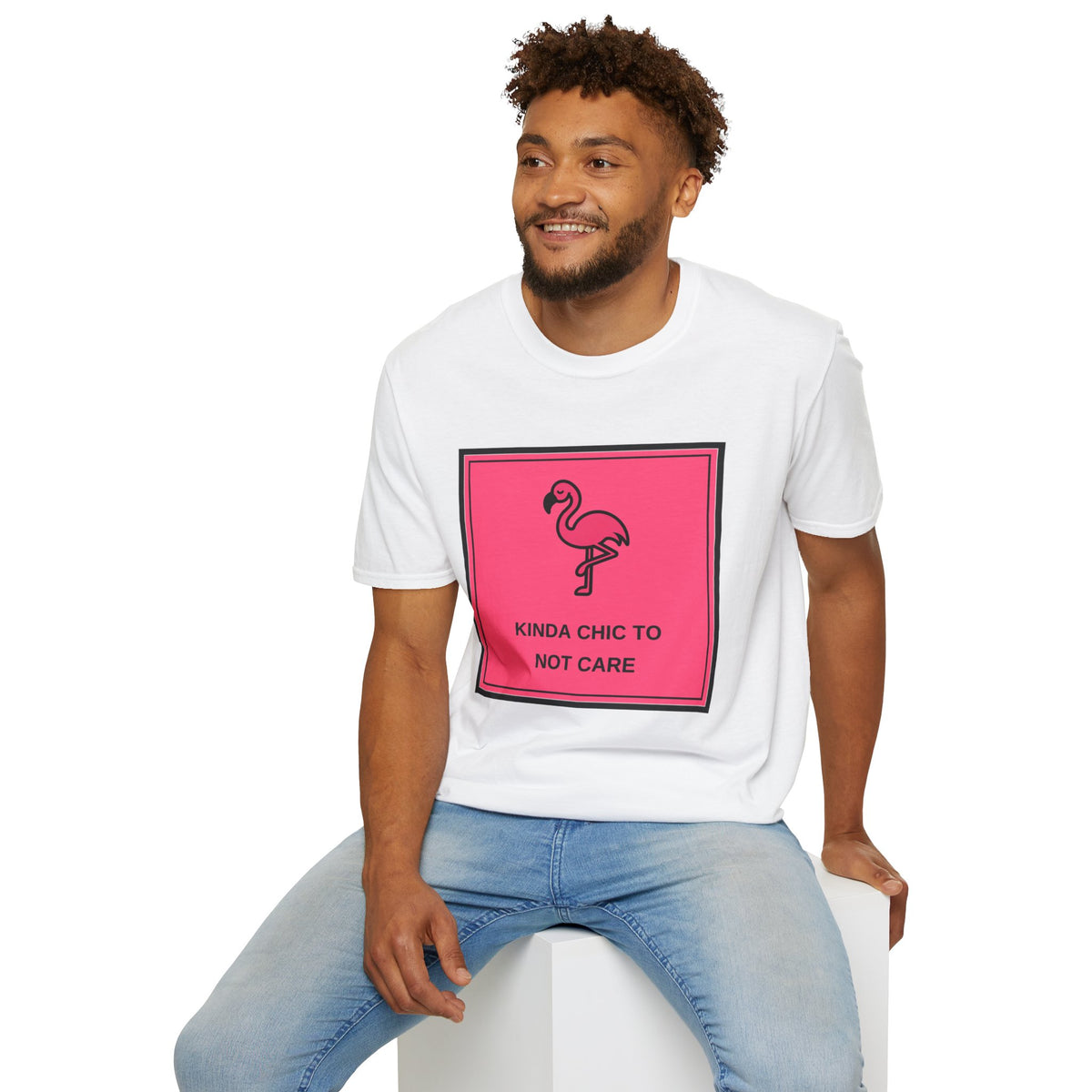 Flamingo 'Kinda Chic To Not Care' Graphic T-Shirt - Trending Now - August 2026